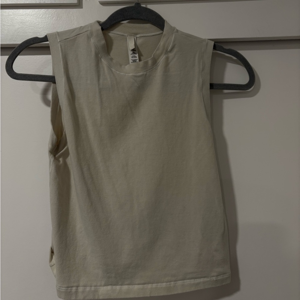 Skims cream tank top, size xl